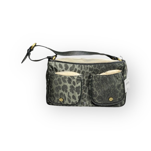 new Moschino Cheap + Chic ☻︎ Microfiber Messenger Bag ☻︎ Army Camo Leopard Print - Picture 9 of 17